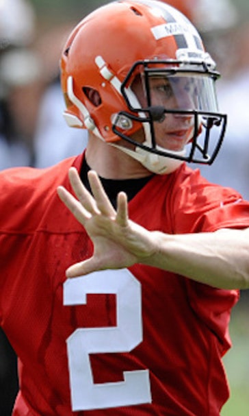Johnny Manziel trains with Jon Gruden ahead of training camp